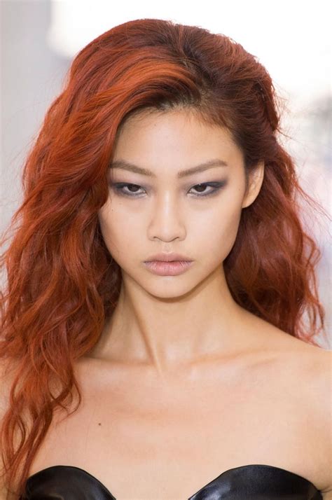 naturally red hair asian